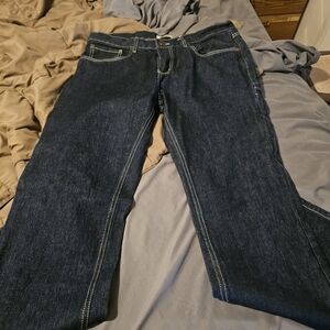 Western Welders Outfitters Jeans Mens 32x32 Dark Blue Straight